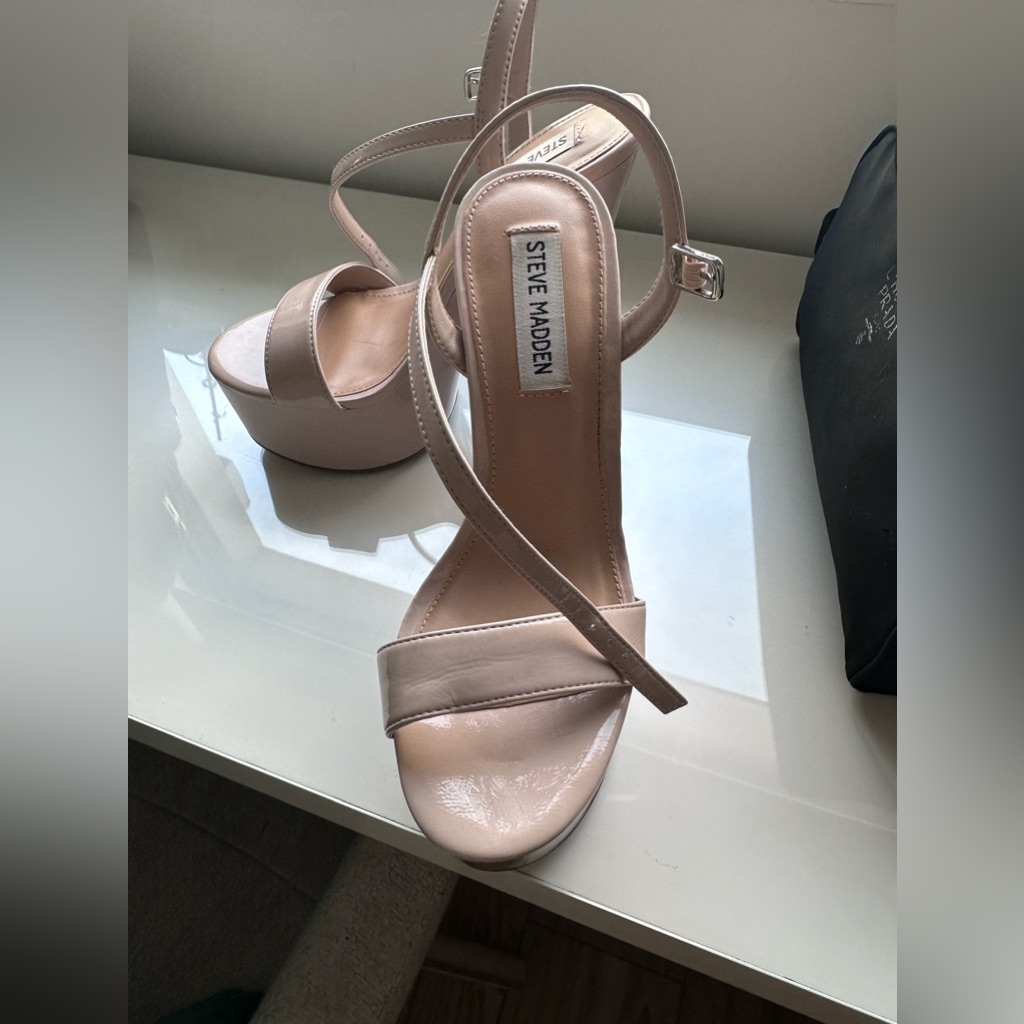 Steve Madden Nude Heels Worn Once